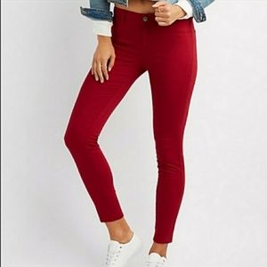 5/$25 Red Jeggings - Skin Tight Leggings Charlotte Russe NEW!